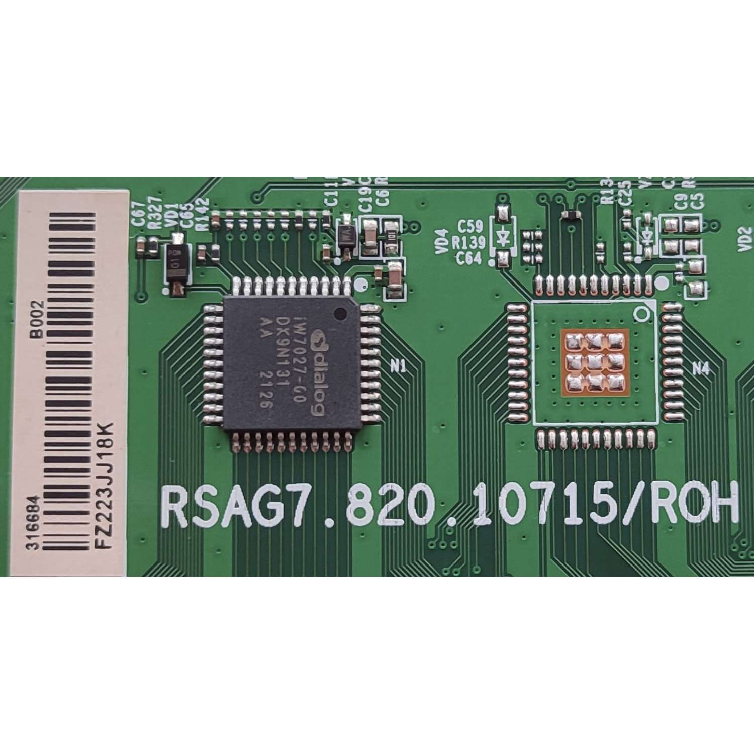 LED DRIVER PARA TV HISENSE / NUMERO DE PARTE 316684 / RSAG7.820.10715/ROH / H41804PNI57A3 / E248779 / PANEL HD750Y3U71-T0LA\S0\GM\ROH / DISPLAY HV750QUB-F91 / MODELOS 75U6H - Imagen 3